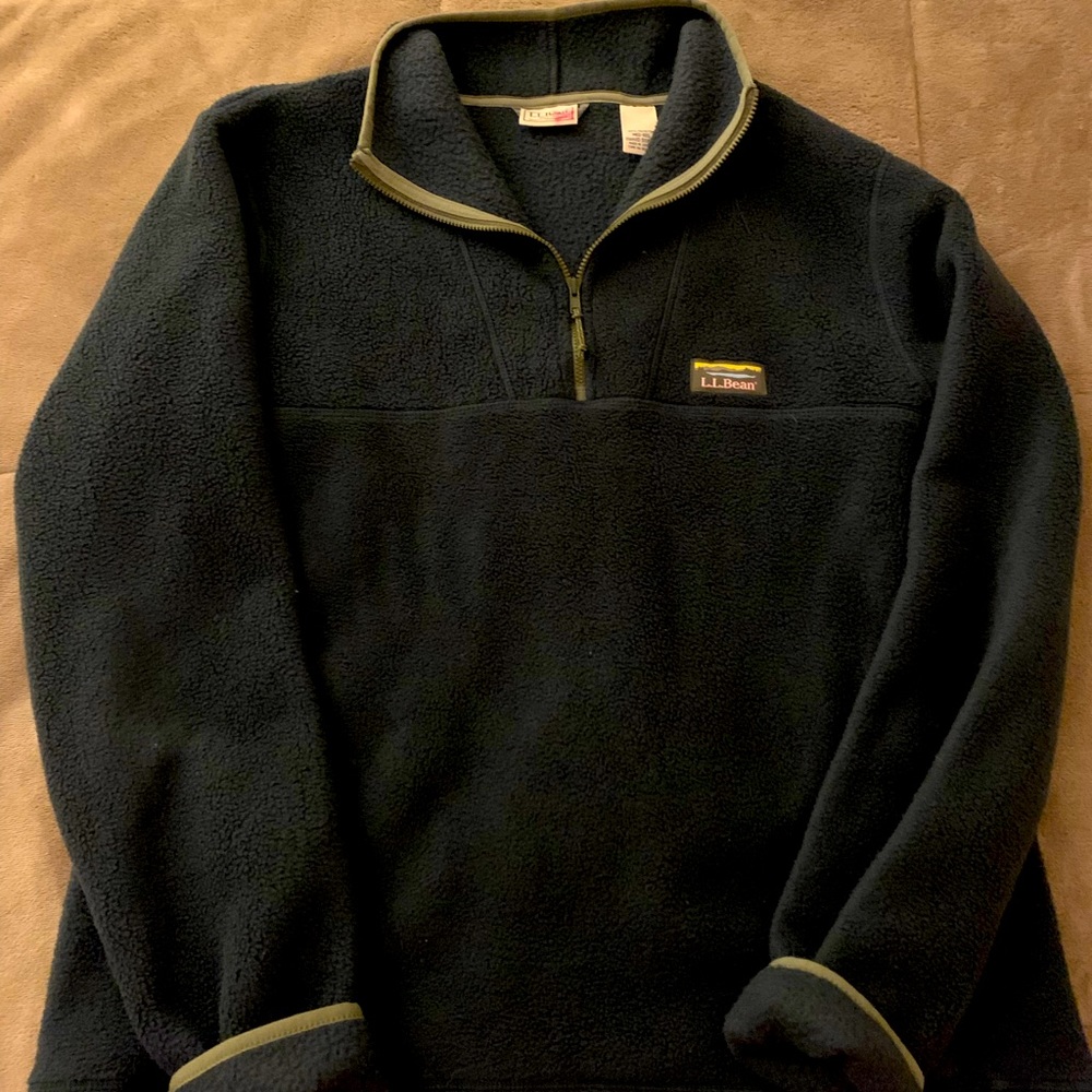 L.L. Bean Forest Green Quarter-Zip